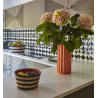 acapulco - panier ||| noir / naturel / orange