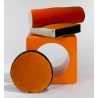 bonbon - rond ||| terracotta / fire / simple black