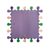 criss cross ||| violet / vert