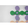 criss cross - m ||| violet / vert