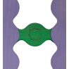 criss cross - m ||| violet / vert