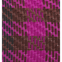 afro ||| tartan aubergine / marron / noir
