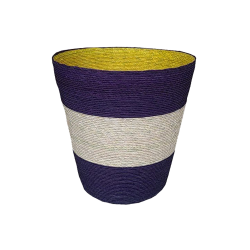 acapulco - panier ||| violet / naturel / jaune